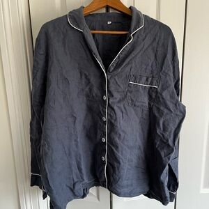 Piglet in Bed Linen PJ set. Size XL. Dark Blue